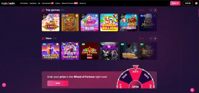 Run4Win live casino dealer room with roulette and blackjack